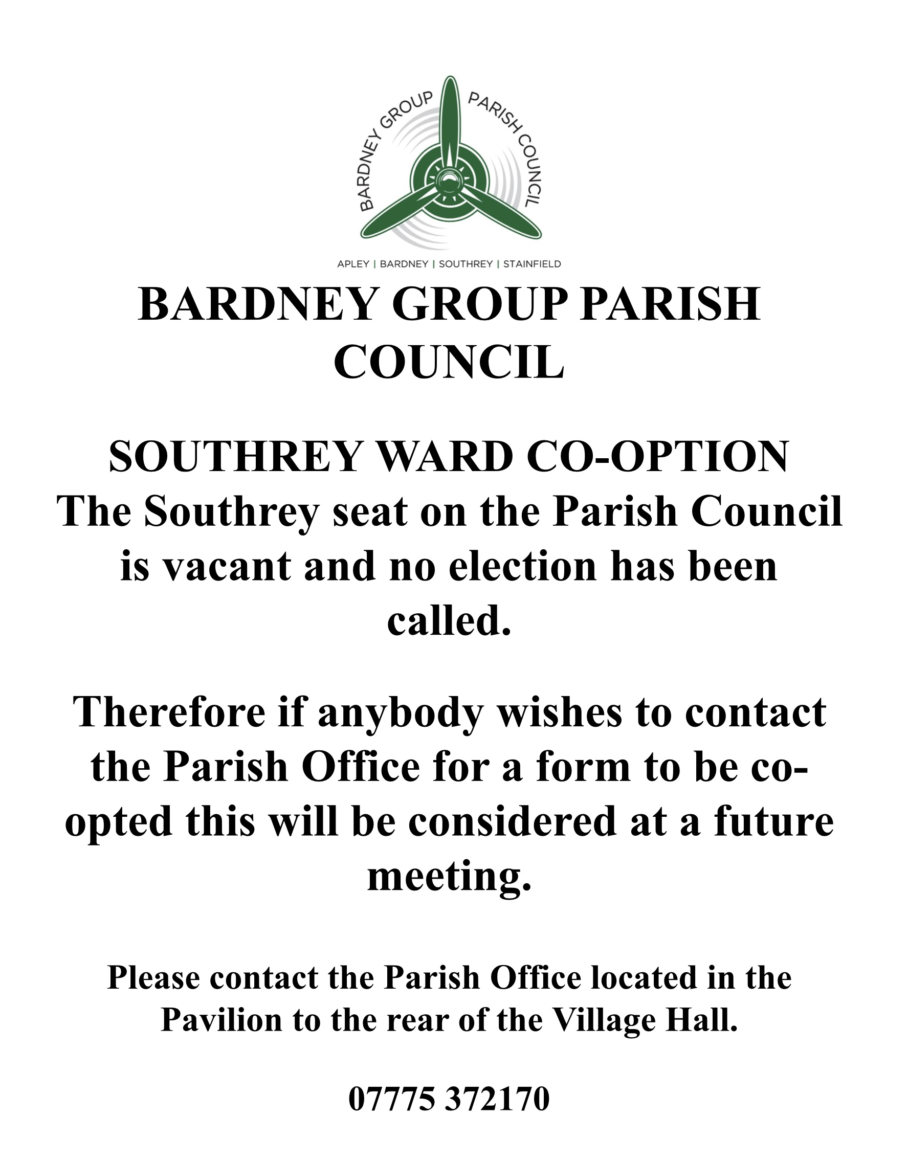 Southrey Councillor Co-option